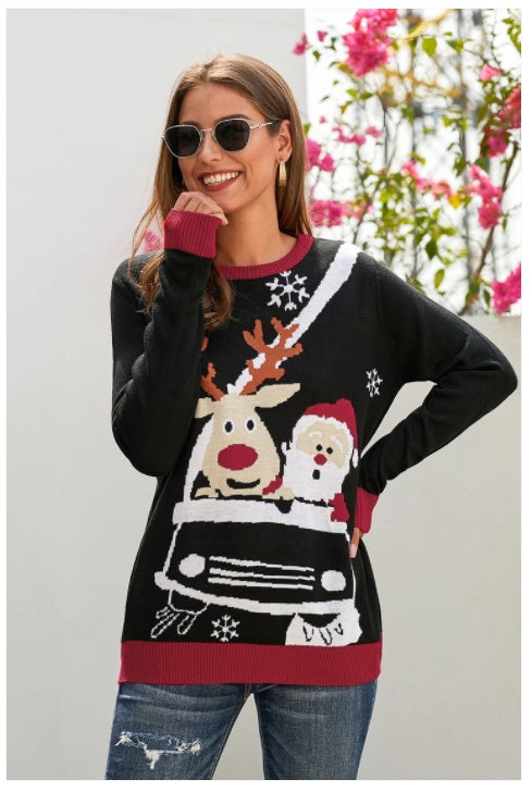 Long Sleeve Pullover Round Neck Sweater