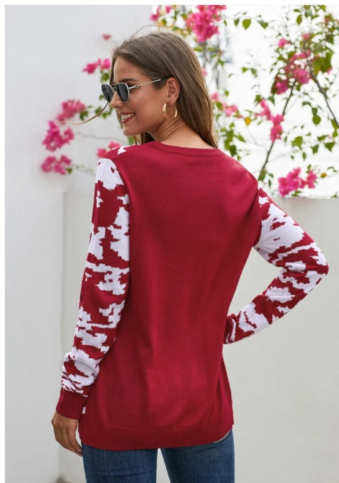 Long Sleeve Pullover Round Neck Sweater