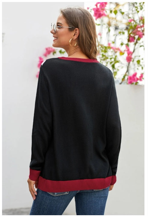 Long Sleeve Pullover Round Neck Sweater