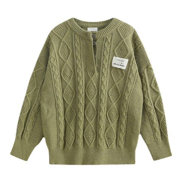 Pullover Lazy Comfortable Cable-knit Sweater